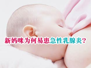 新妈咪为何易患急性乳腺炎呢? 